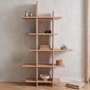 Photo of quincy open shelving unit - geometric design - natural - pine wood