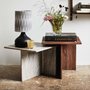 Photo of odta coffee table - low - wood & marble