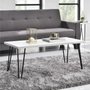 Photo of owen retro coffee table - white - 5011015comuk