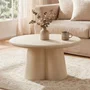 Photo of brix clubs coffee table - round - sandy - concrete