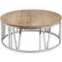 Photo of clearance - asbury round clock coffee table - reclaimed pine - fs010