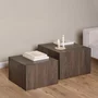 Photo of dice coffee table - square - ash smoked - set of 2