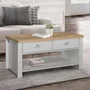 Photo of highgate coffee table - 2 drawer - grey painted