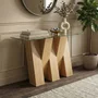 Photo of newton console table - glass and oak