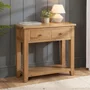 Photo of appleby console table - 2 drawer - petite oak
