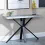 Photo of ezra console table - grey - black spider legs