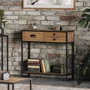 Photo of ooki reclaimed wood console table - 3 drawer