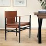 Photo of gabrielle armchair - brown leather