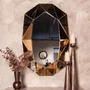 Photo of jaloe wall mirror - octagonal - bronze - 80cm x 120cm