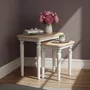 Photo of cromwell nest of tables - set of 2 - grey painted