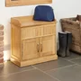 Photo of mobel oak shoe bench