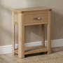 Photo of treviso oak side table - 1 drawer
