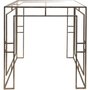 Photo of laurant metal and glass side table - antique gold