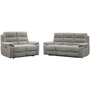Photo of westbury power recliner sofa set - grey fabric - 3+2 seater