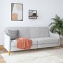 Photo of jasper sprung sofa bed - 3 seater - light grey linen fabric - 2148829uk
