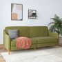 Photo of jasper sprung sofa bed - 3 seater - green linen fabric - 2148929uk