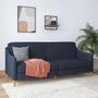 Photo of jasper sprung sofa bed - 3 seater - navy blue linen fabric - 2148629uk