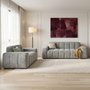 Photo of paris sofa - grey fabric - 3+2 seater