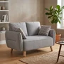 Photo of georgia sofa - 2 seater - light grey - fabric