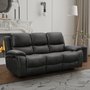 Photo of isobella manual recliner sofa - charcoal fabric - 3 seater