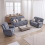 Photo of legend recliner sofa set - grey fabric
