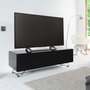Photo of chromium tv stand - concept - 120cm - black with speaker mesh front - cro2-1200cpt-blk