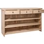 Photo of bar cabinet - 3 drawer - natural wood