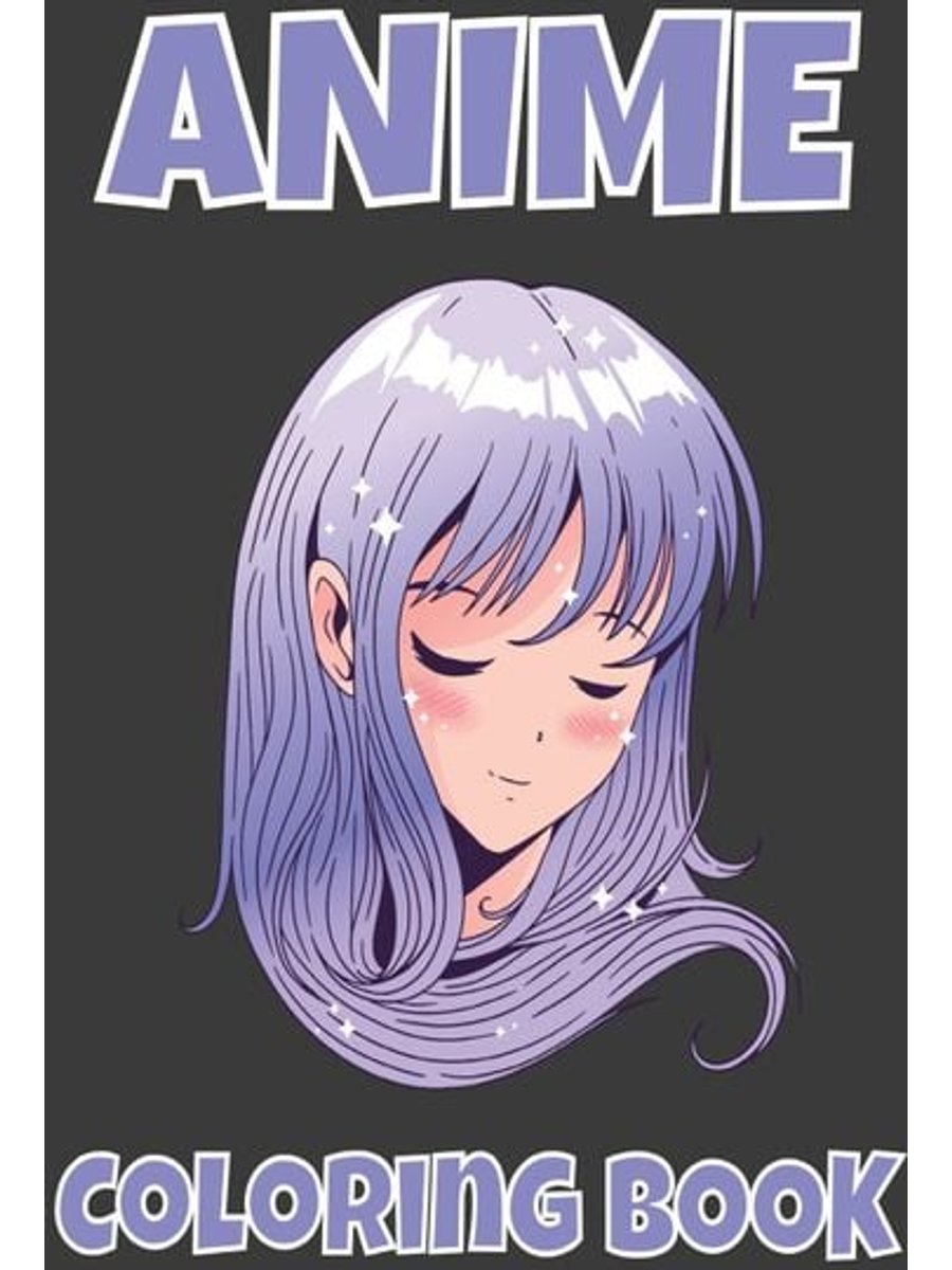 Buchcover: Anime Mädchen Malbuch