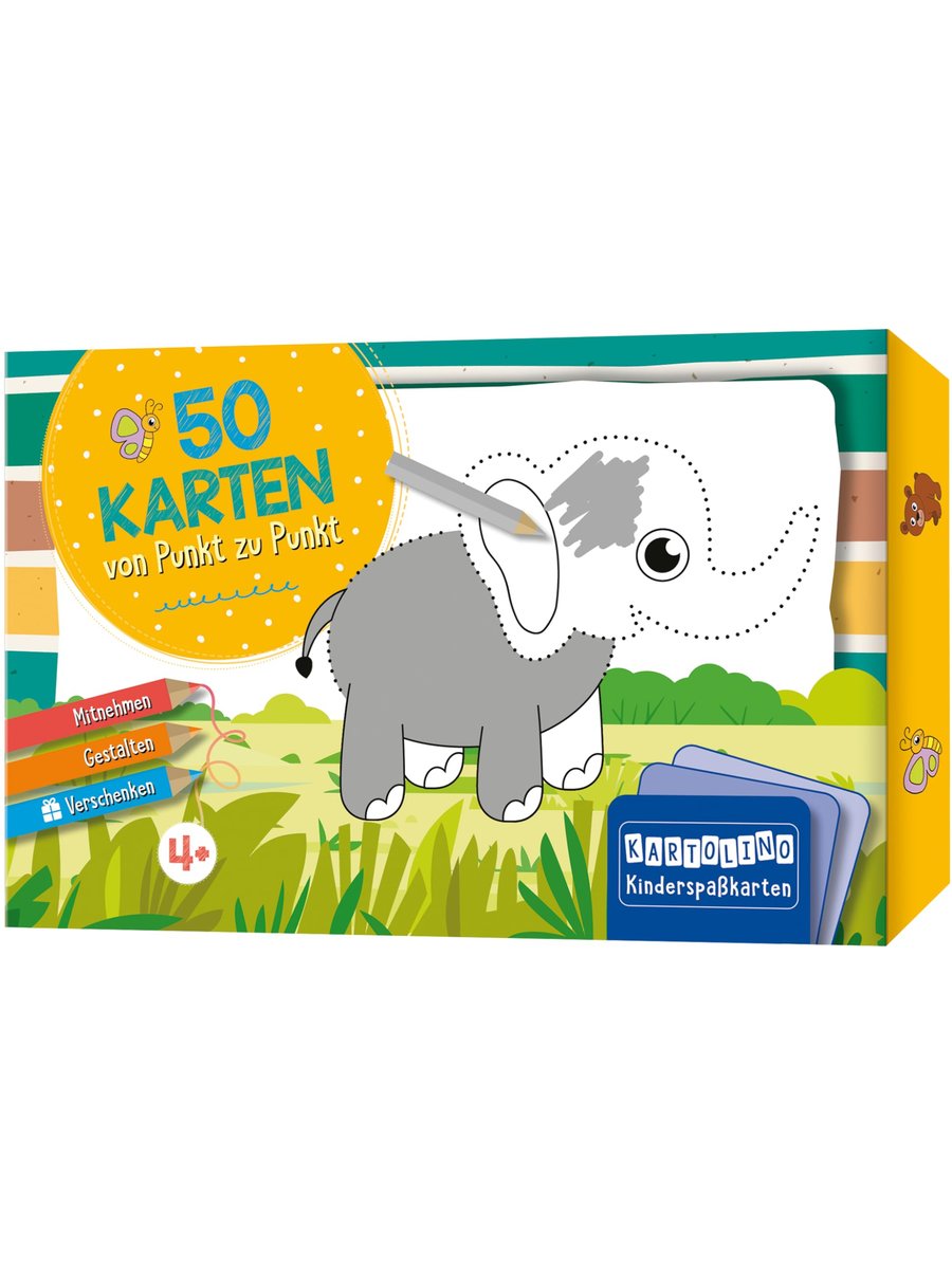 Buchcover: KARTOLINO Kinderspaßkarten Punkt zu Punkt