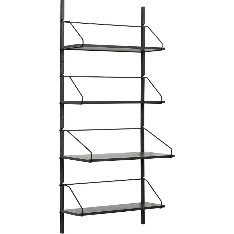 Hübsch Interior - Norm Wandregal mit 4 Böden, H 181 cm, schwarz Hübsch Interior Norm Wandregal mit 4 Böden