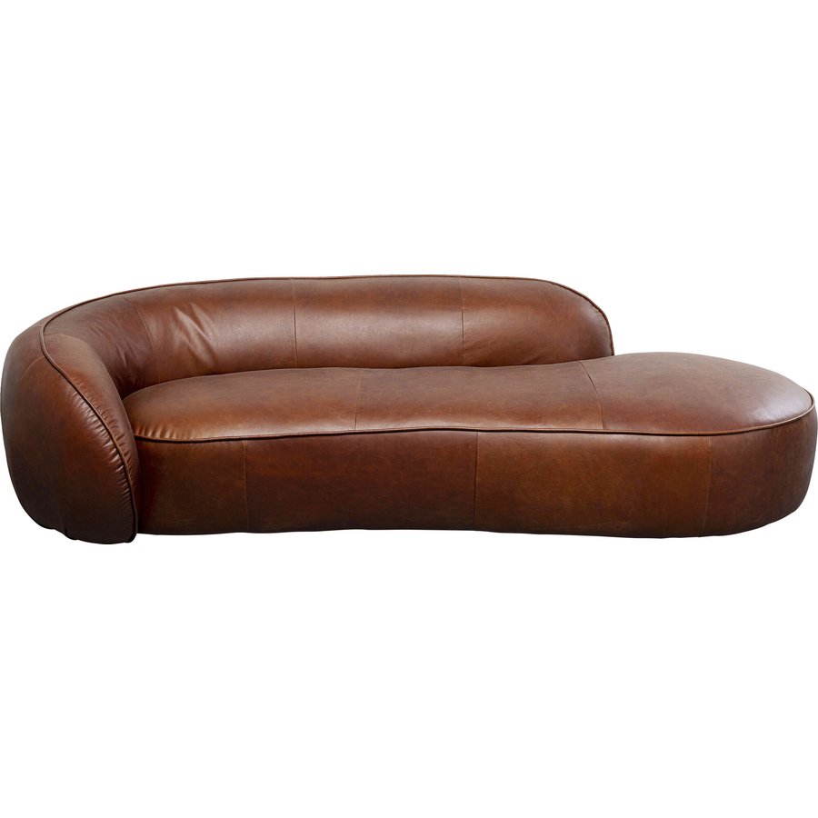 Recamiere Wonder Leder Braun 252cm KARE Recamiere Wonder Leder Braun
