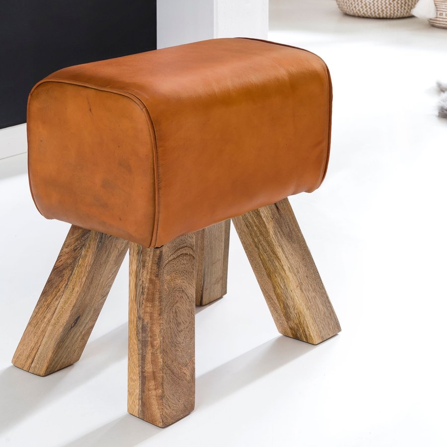 FineBuy Design Turnbock Sitzhocker 40 x 30 x 47 cm, Turnhocker Hocker Beistellhocker Fußhocker