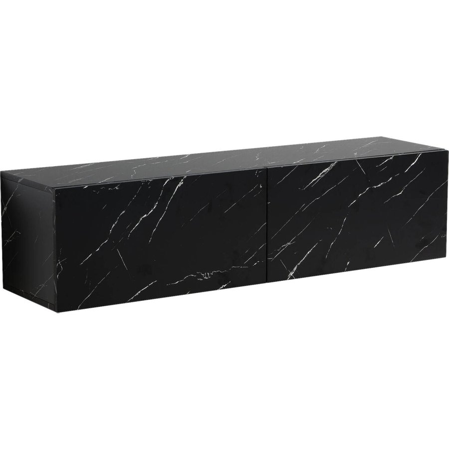 Lowboard schwarz Marmor Optik