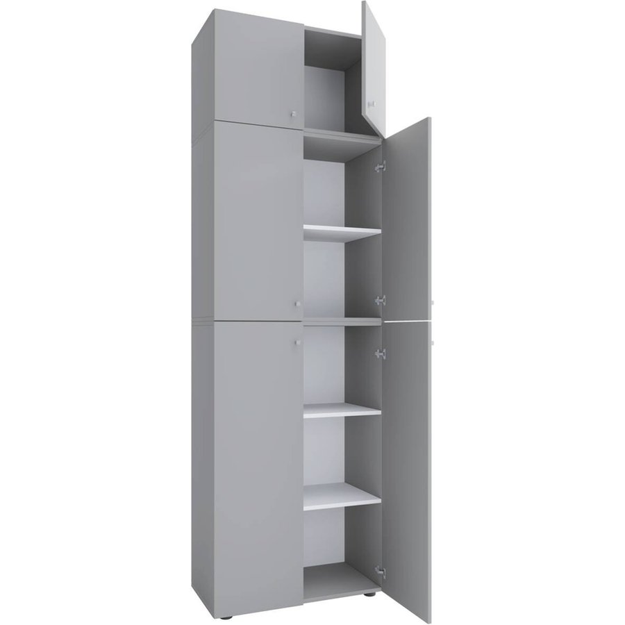 Kleiderschrank Lona grau