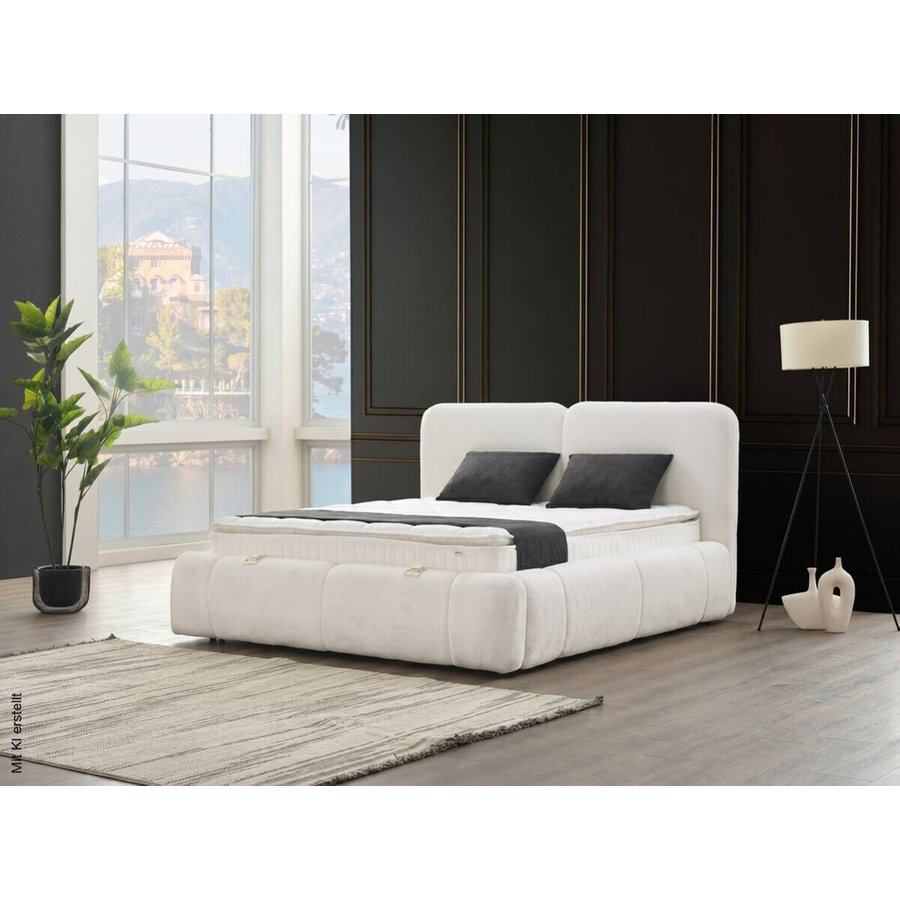 Polsterbett Portovilla beige Liegefläche