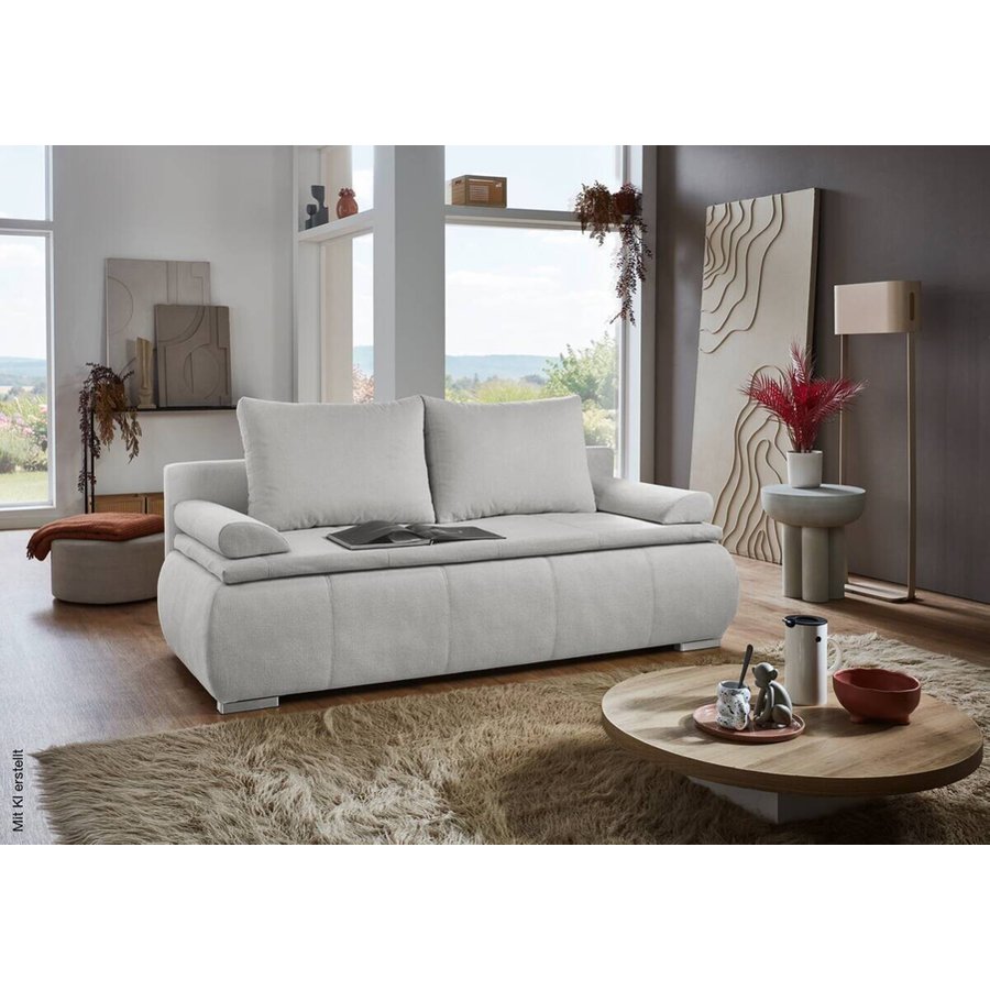 Dauerschlafsofa Lenon natur Microfaser