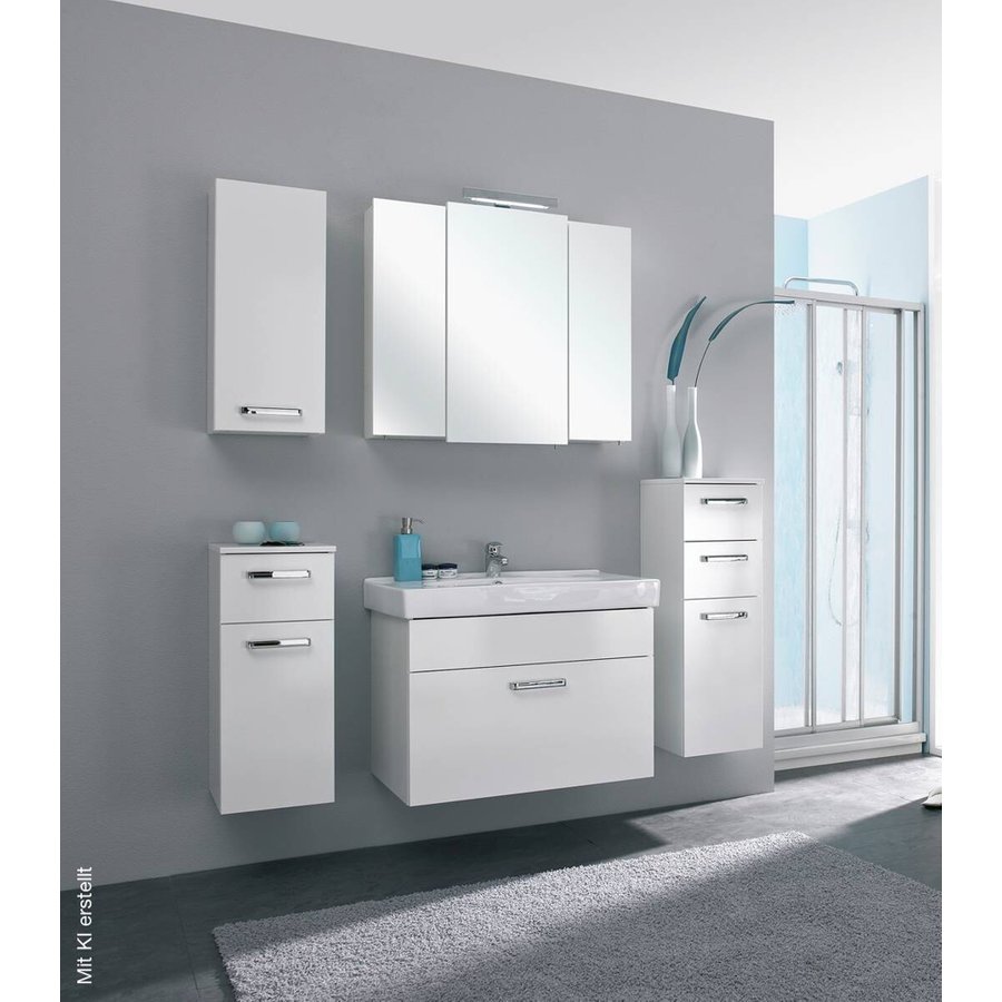 Badezimmer-Set Quickset 312 weiß glanz