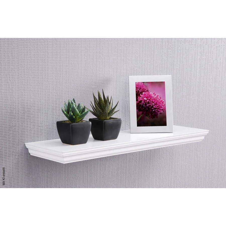 Wandboard Landwood 60 weiß B/T/S: ca. 60x19,5x3,8 cm