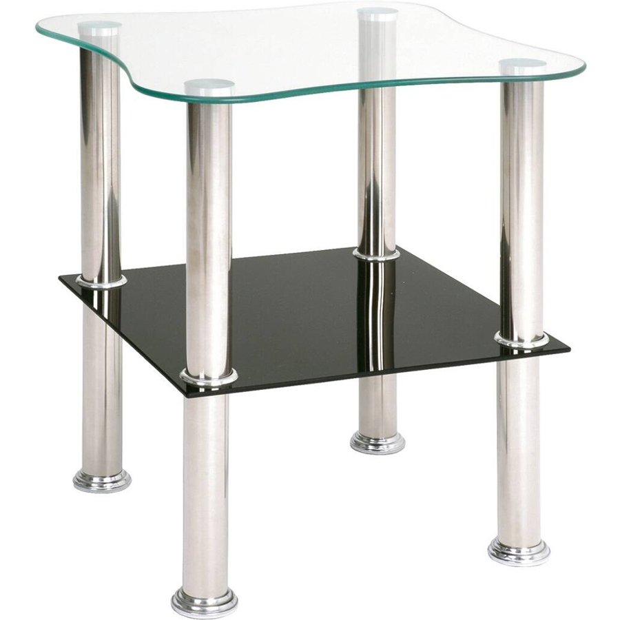 Beistelltisch schwarz Chrom Optik