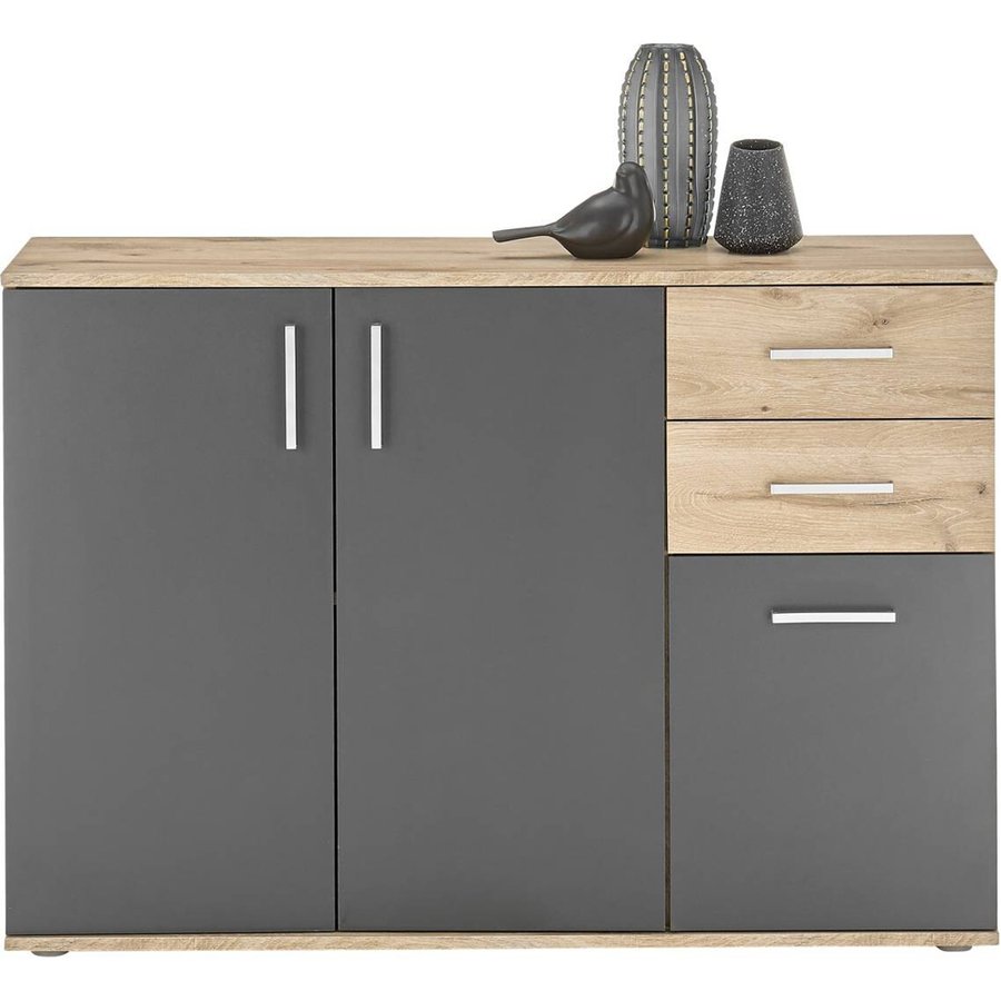 Kommode BC 1040 Eiche Viking Nachbildung dunkelgrau
