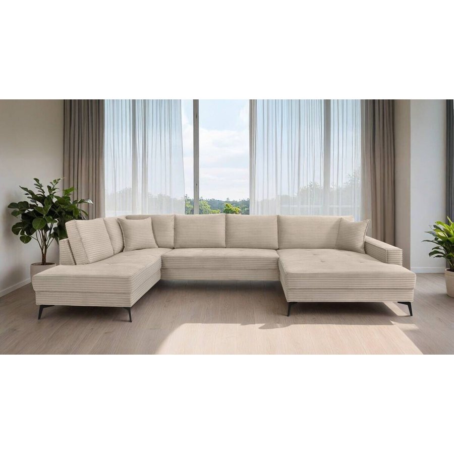 Wohnlandschaft Zero creme Microfaser