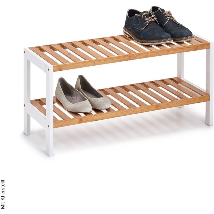 Zeller Schuhregal natur Bambus