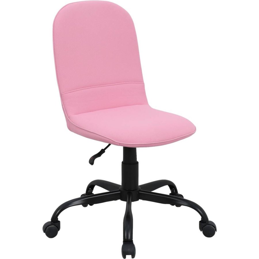 Drehstuhl TROLLY schwarz pink Metall Stoff