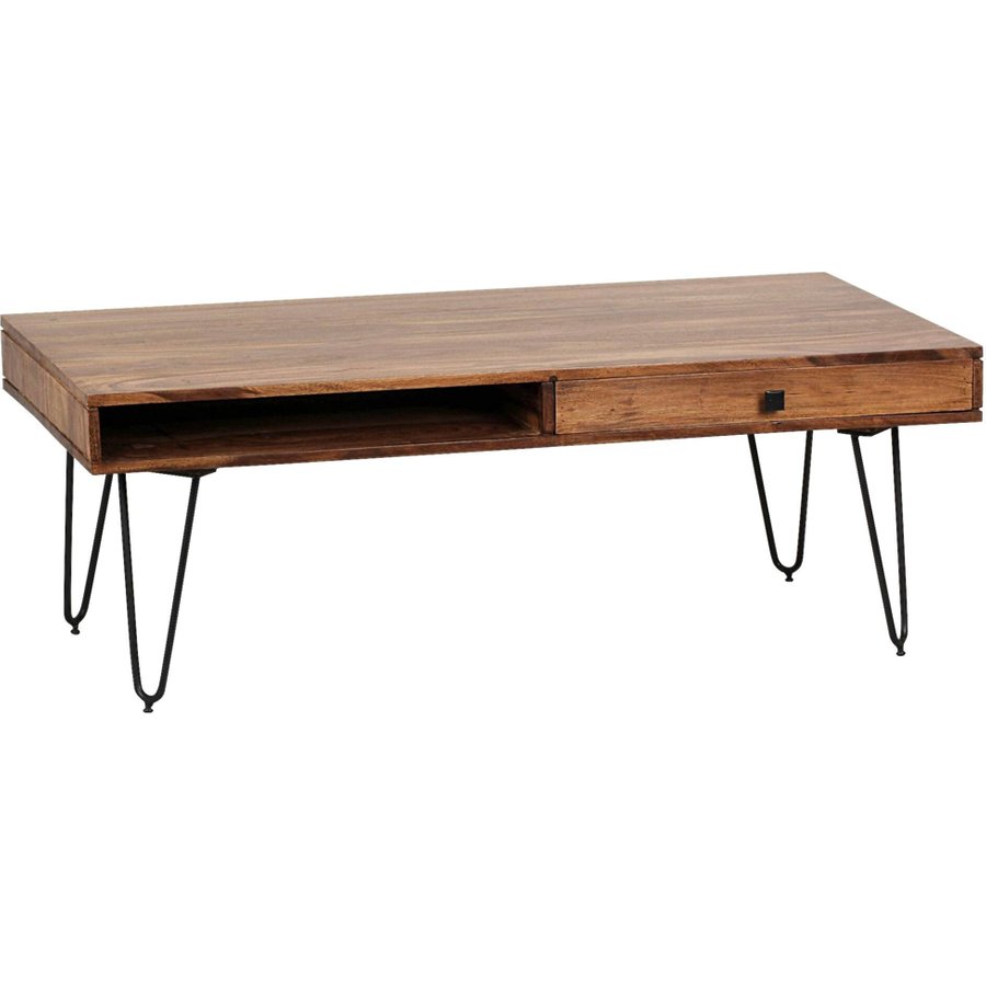 Couchtisch natur schwarz