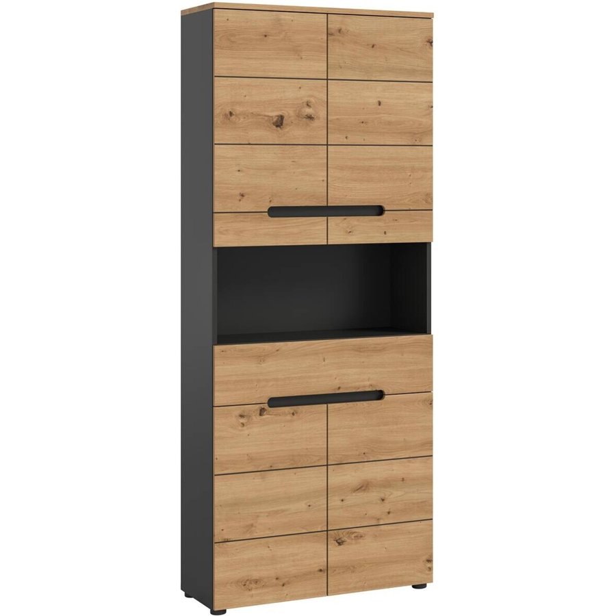 Hochschrank Canu Basalt Eiche Artisan Nachbildung