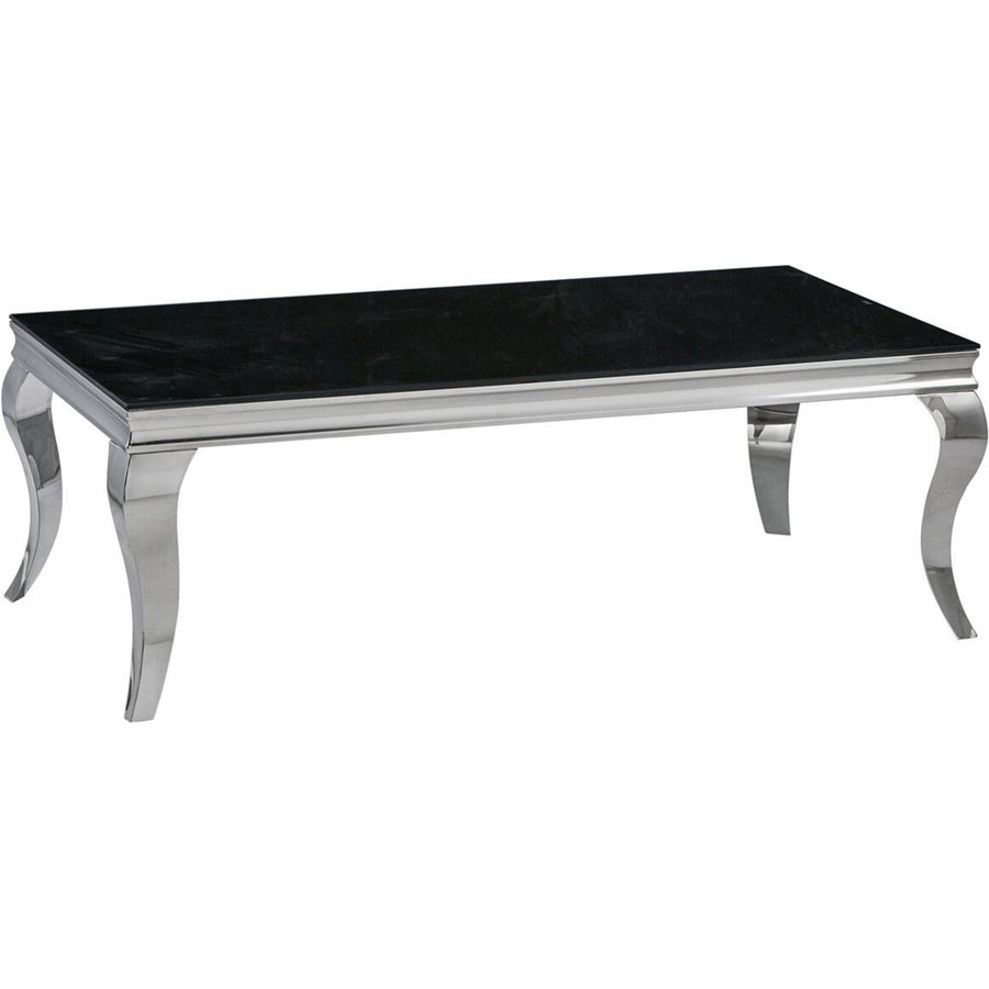 Glascouchtisch Orient schwarz lackiert