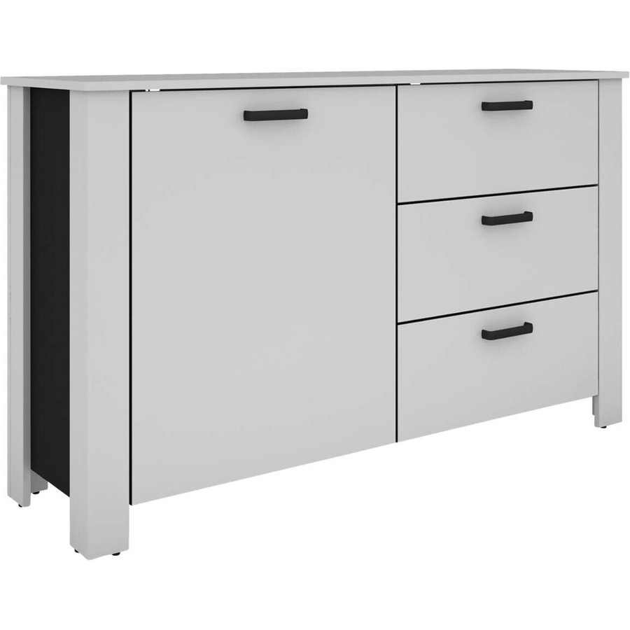 Sideboard FARO weiß schwarz