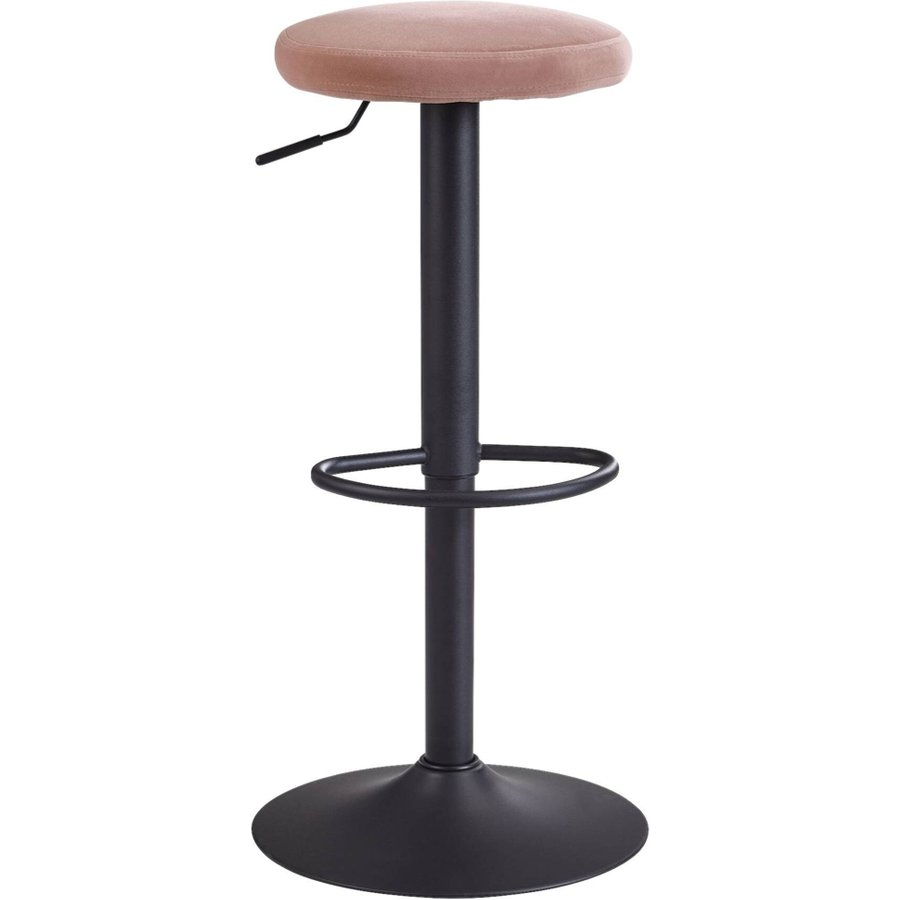 Barhocker rosa Stoff