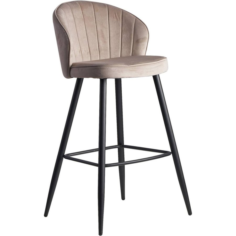 Barhocker beige Stoff