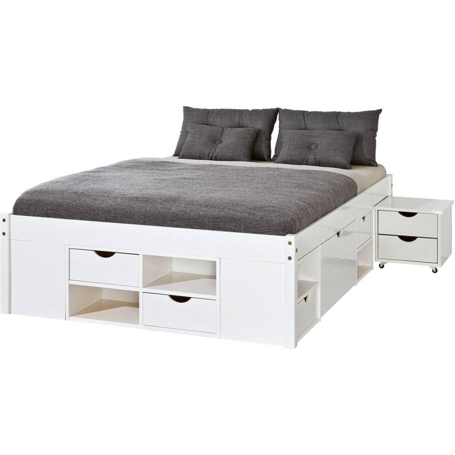 Funktionsbett Till weiß Liegefläche